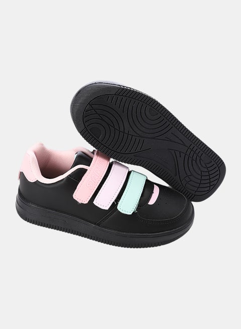 Kids' Pastel Strap Low-Top Sneakers