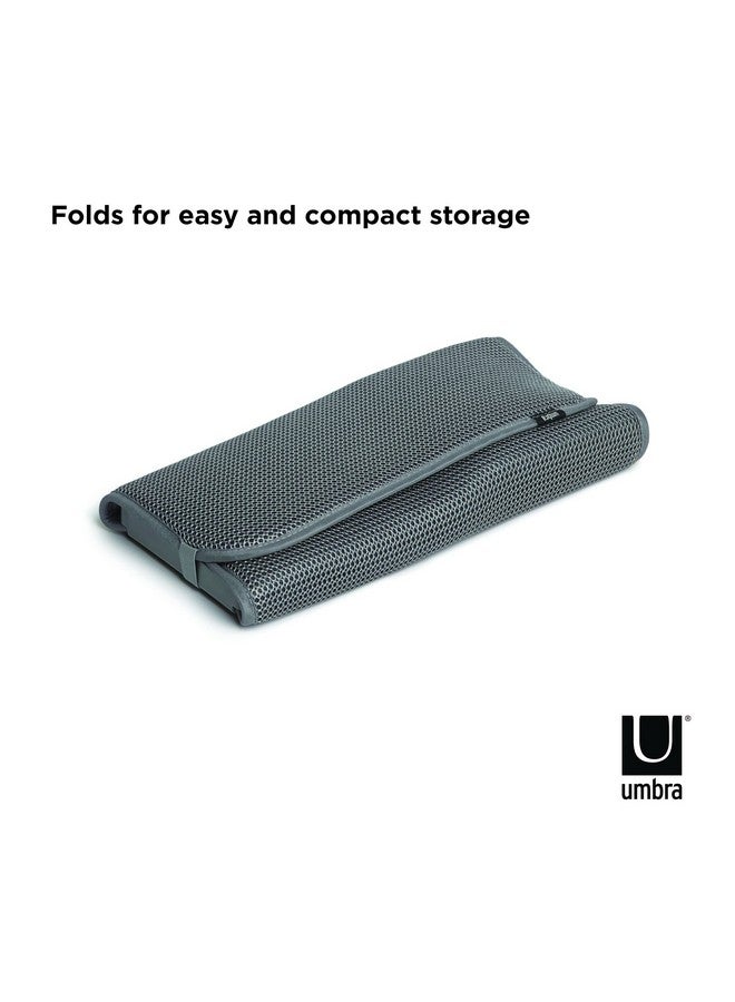 Umbra Udry Mini Dish Rack and Drying Mat, Charcoal, 20 x 13", - Image 5