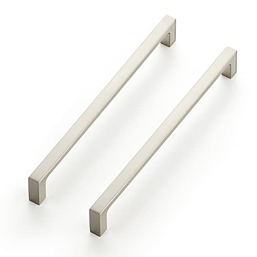 Ravinte 5 Pack Solid 712 Inch Square Cabinet Handles Brushed Nickel Drawer Pulls Kitchen Hardware - Image 1