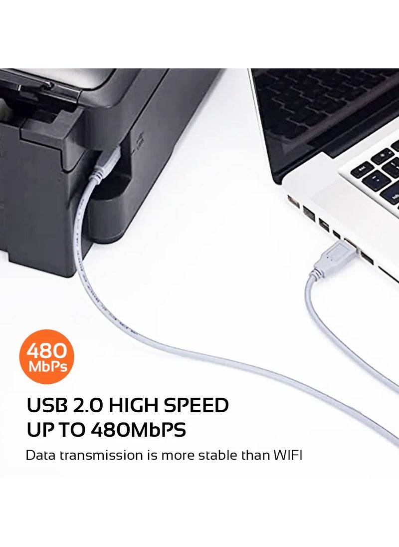 موسل موصل كابل الطابعة USB 2.0 مقاس 1.8 متر  - Image 3