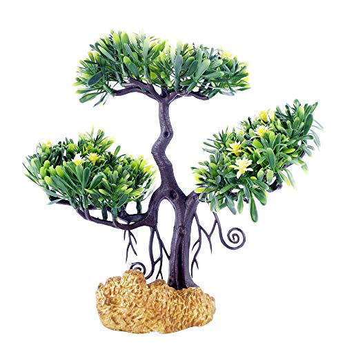 SRI Fish Aquarium Decorative Artificial Plastic Plant with Real Effect for Fish Tank (Yellow) - Image 3