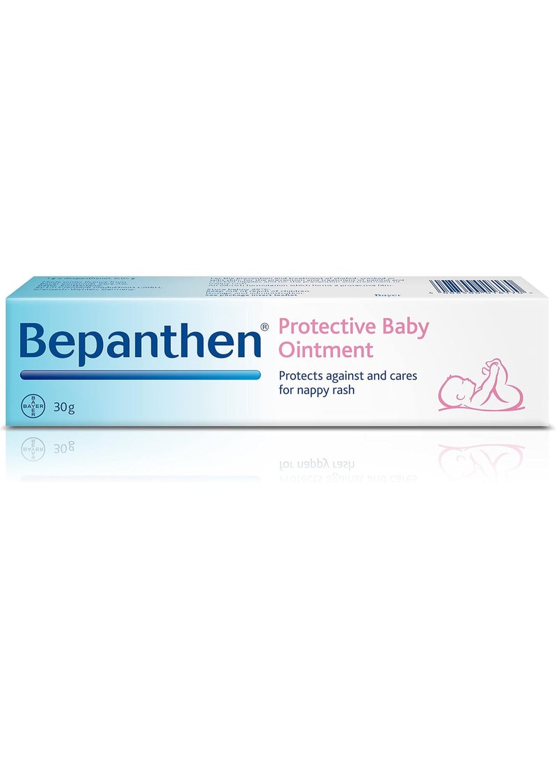 Bepanthen Protective Baby Ointment 30g Gentle Nappy Care Cream for Diaper Rash Protection