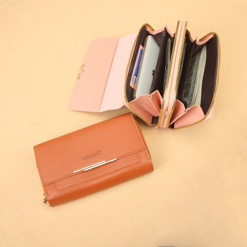 Bags Are Simple And Versatile. Women'S Hand-Held Small Square Bag Can Be Worn Cross-Body. One-Shoulder Double-Handle Mobile Phone Bag. Multi-Compartment Card Slot - Image 2