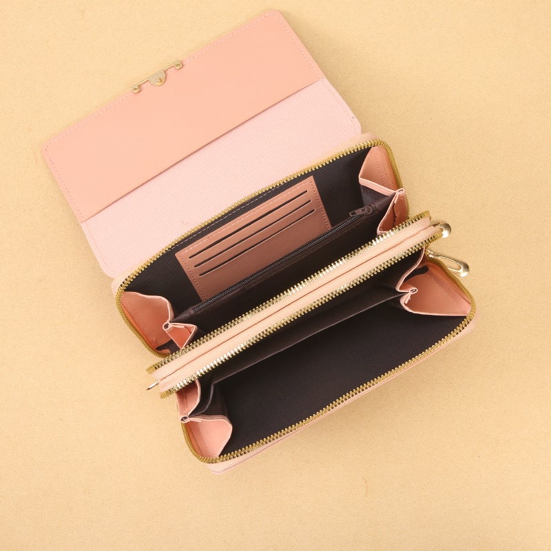 Bags Are Simple And Versatile. Women'S Hand-Held Small Square Bag Can Be Worn Cross-Body. One-Shoulder Double-Handle Mobile Phone Bag. Multi-Compartment Card Slot - Image 5