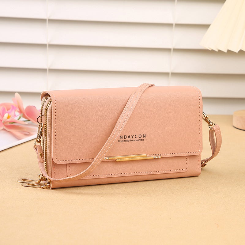 Bags Are Simple And Versatile. Women'S Hand-Held Small Square Bag Can Be Worn Cross-Body. One-Shoulder Double-Handle Mobile Phone Bag. Multi-Compartment Card Slot - Image 1