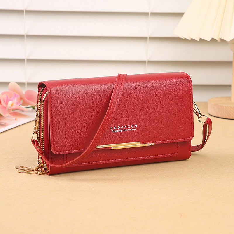 Bags Are Simple And Versatile. Women'S Hand-Held Small Square Bag Can Be Worn Cross-Body. One-Shoulder Double-Handle Mobile Phone Bag. Multi-Compartment Card Slot - Image 3