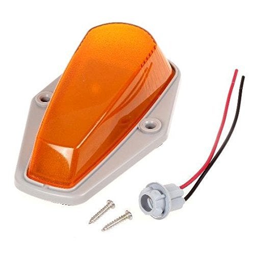 KOMAS 5 X Cab Marker Light, Amber Cover with Base Cab Roof Running Lights, Top Clearance Marker Lights Assembly for 1973-1997 Ford F-150 F-250 F-350 F Series Pickup Super Duty Trucks (without Bulbs) - Image 4