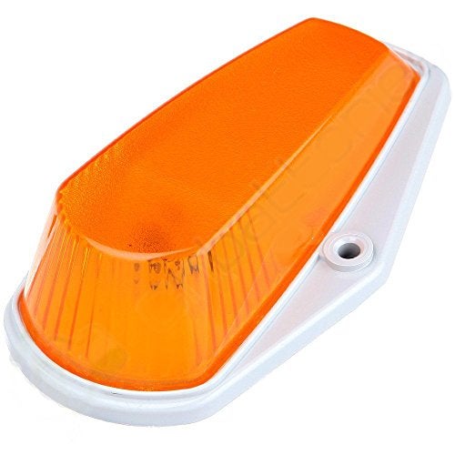 KOMAS 5 X Cab Marker Light, Amber Cover with Base Cab Roof Running Lights, Top Clearance Marker Lights Assembly for 1973-1997 Ford F-150 F-250 F-350 F Series Pickup Super Duty Trucks (without Bulbs) - Image 3