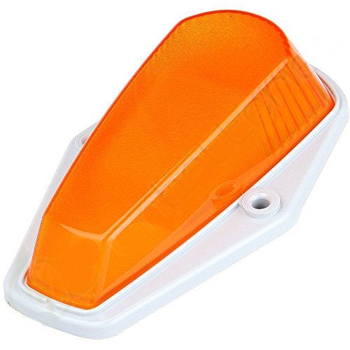 KOMAS 5 X Cab Marker Light, Amber Cover with Base Cab Roof Running Lights, Top Clearance Marker Lights Assembly for 1973-1997 Ford F-150 F-250 F-350 F Series Pickup Super Duty Trucks (without Bulbs) - Image 2