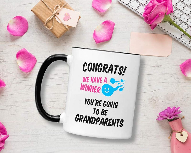 Casitika Pregnancy Announcement For Grandparents. 11 oz First Time Grandma Coffee Mug. Gifts for Baby Announcement to Grandparent. Congrats You're Going to be Grandparents. - Image 2