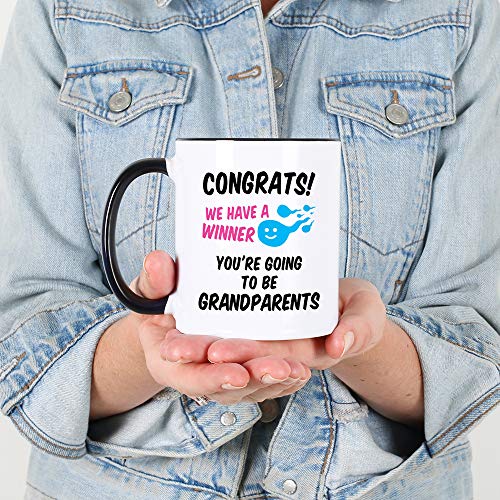 Casitika Pregnancy Announcement For Grandparents. 11 oz First Time Grandma Coffee Mug. Gifts for Baby Announcement to Grandparent. Congrats You're Going to be Grandparents. - Image 4