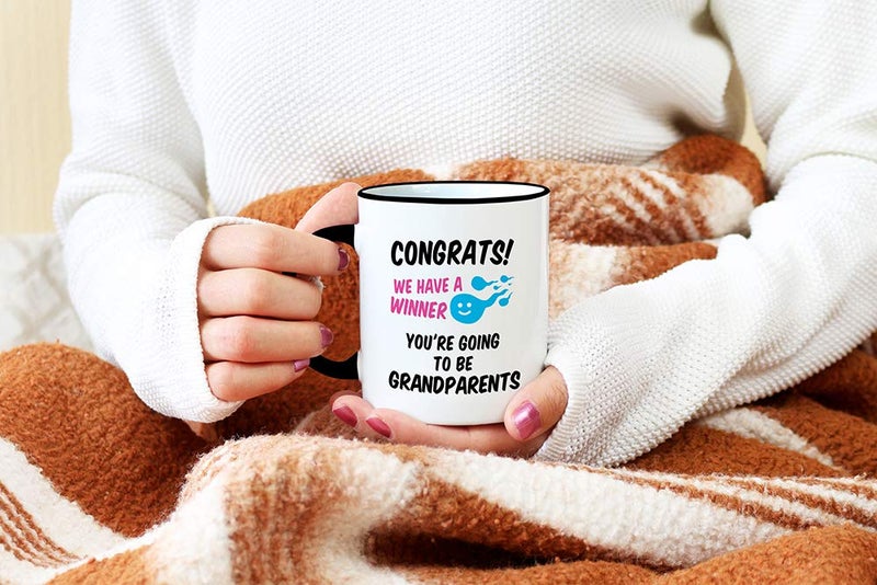 Casitika Pregnancy Announcement For Grandparents. 11 oz First Time Grandma Coffee Mug. Gifts for Baby Announcement to Grandparent. Congrats You're Going to be Grandparents. - Image 5