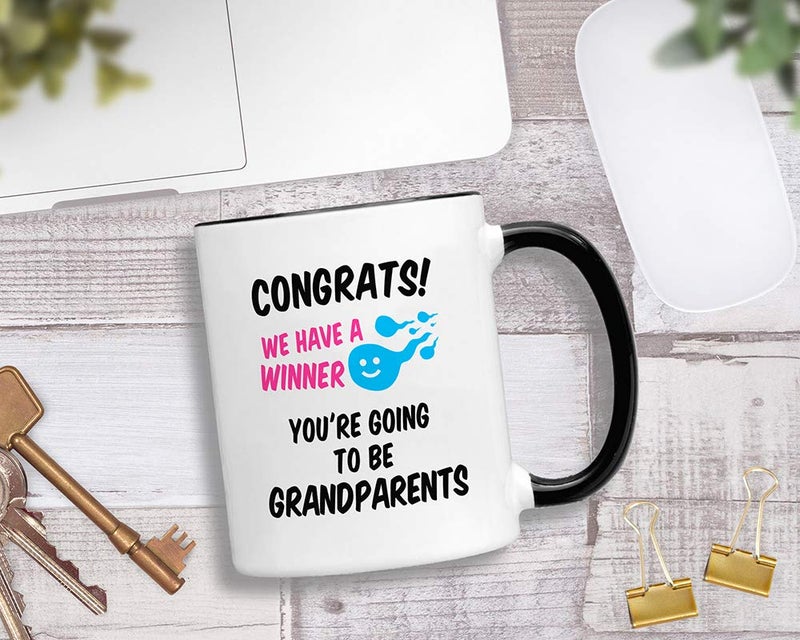 Casitika Pregnancy Announcement For Grandparents. 11 oz First Time Grandma Coffee Mug. Gifts for Baby Announcement to Grandparent. Congrats You're Going to be Grandparents. - Image 3