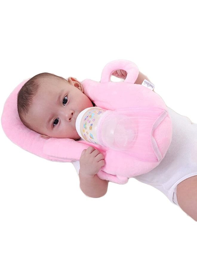 إيه جي دي وسادة للرضاعة الطبيعية للأطفال قابلة للتعديل مع غطاء قابل للغسل وردي - Image 2