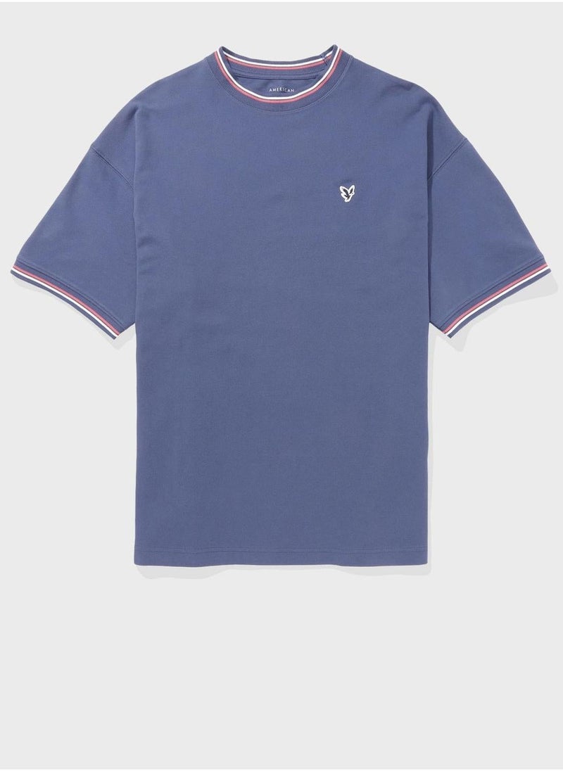 American Eagle - Crew Neck Logo Detail T-Shirt - Image 1