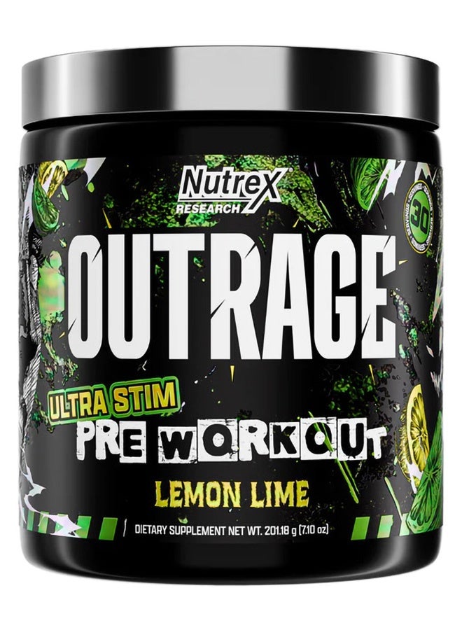 نورتكس ريسيرش أوتراج ألترا ستيم قبل التمرين، طاقة، تركيز وقوة، ليمون لايم 30 جرعة - Image 1