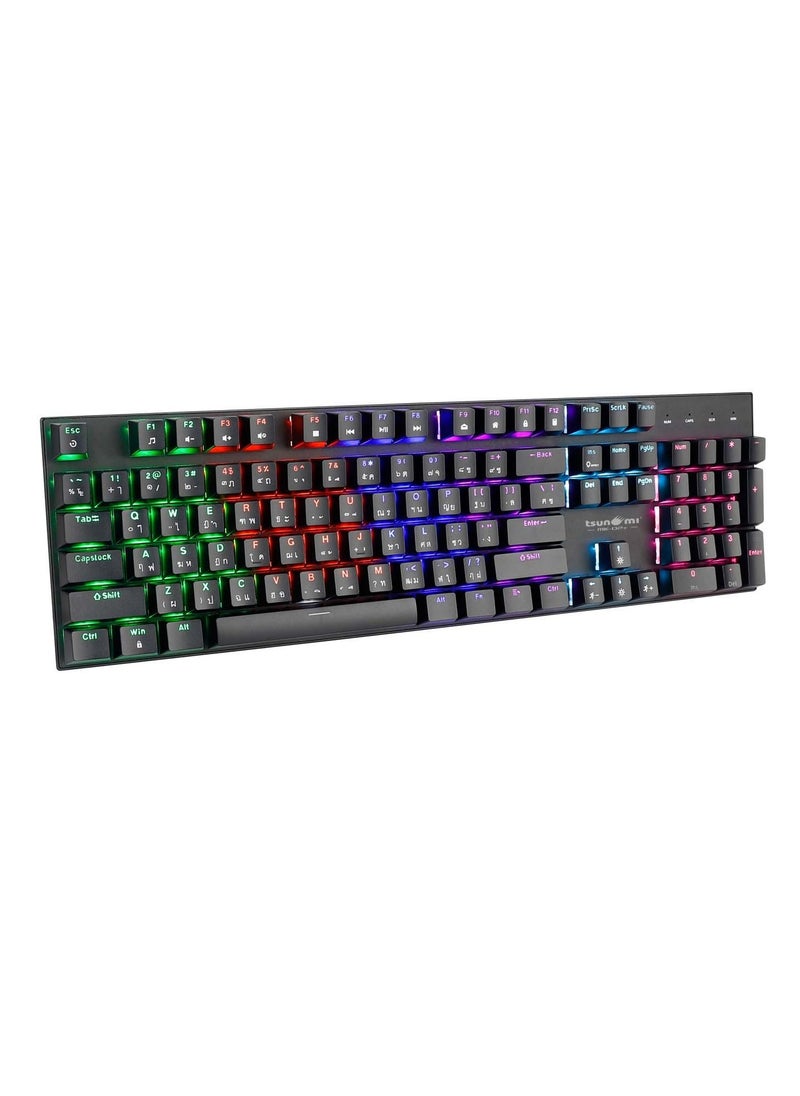 Generic - Tsunami MK-02+ 104Keys Mechanical Gaming Keyboard - Image 1