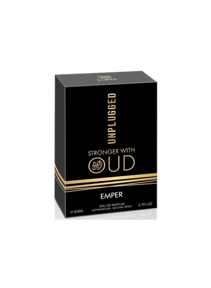 emper Unplugged Stronger With Oud For Men EDP 80ml - Image 3