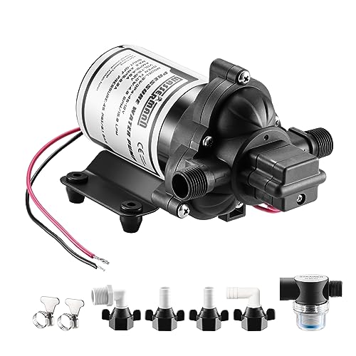 WASSERMANN RV Pump, 12V Self-priming RV Water Pressure Pump 4.0GPM 45PSI with Pressure Switch, for RV Marine Camping Yacht Garden - Image 1