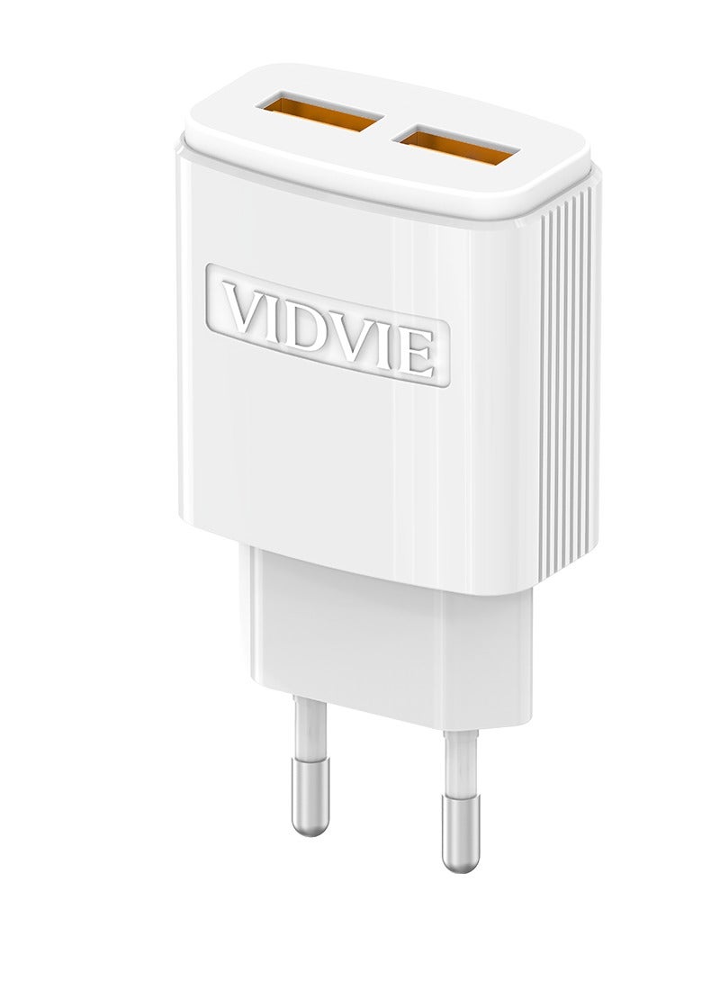 VIDVIE  Charger  PLE245  Dual USB Charger + CABLE TYPE-C - Image 2