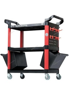 HTE H.T.E Complete Garage Workshop Essentials: Metal Creeper, Plastic Creeper, Metal Roller Seat, Tool Cabinet, And Plastic Trolley (Plastic Trolley)  - Image 2