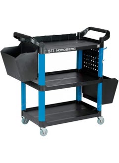 HTE H.T.E Complete Garage Workshop Essentials: Metal Creeper, Plastic Creeper, Metal Roller Seat, Tool Cabinet, And Plastic Trolley (Plastic Trolley)  - Image 3