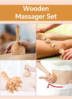 ليوكور مجموعة أدوات التدليك الخشبية المكونة من 6 قطع  - Image 3