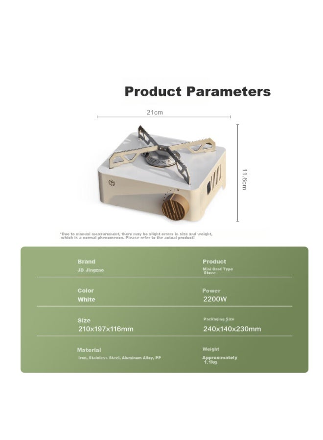 JD.com Jdjz Outdoor Mini Square Stove Portable Cartridge Stove Camping Picnic Mini Portable Self-Driving Tour Equipment - Image 5
