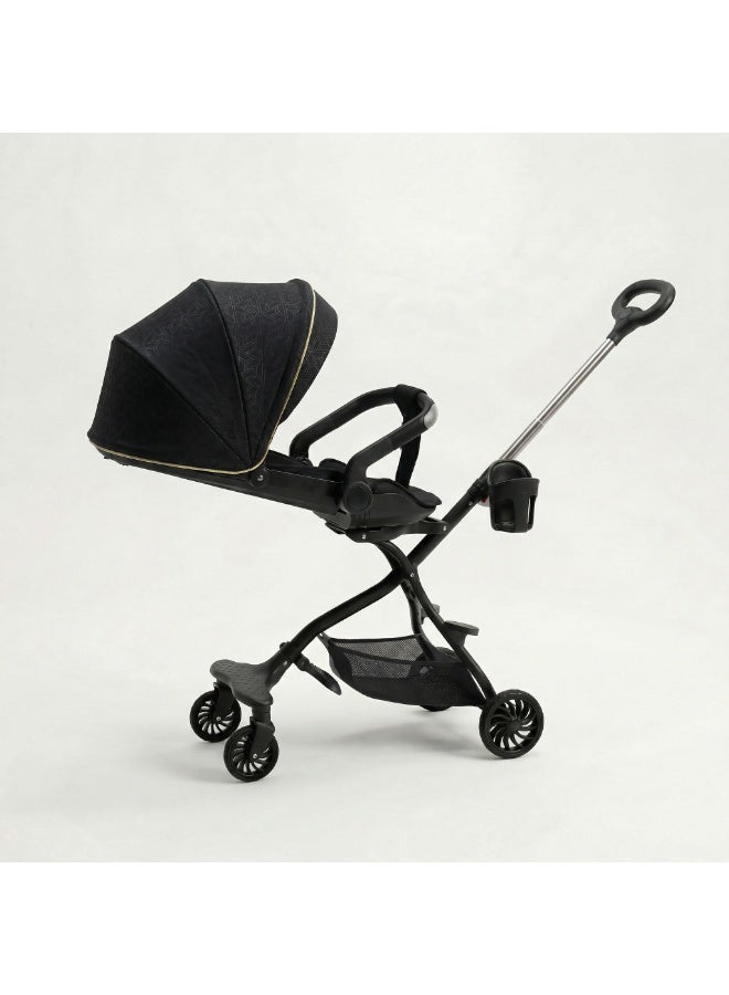 Nivorra Premium Baby Stroller | Compact Foldable Pushchair with Multi-Position Recline, Canopy, Cup Holder & Storage Basket for Toddlers - Image 3