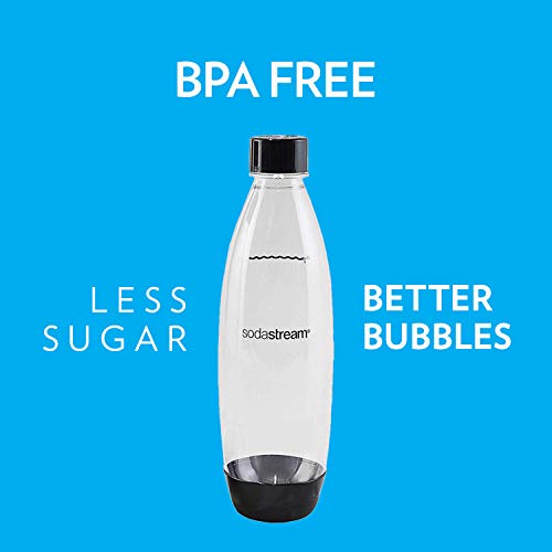 SodaStream Black 1L Slim Carbonating Bottles Twin Pack, Pack of 2 - Image 4