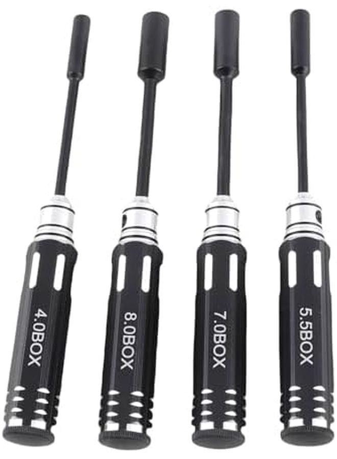 4 قطع مجموعة مفكات براغي مقاس 4 ملم، 5.5 ملم، 7 ملم، 8 ملم من الفولاذ عالي السرعة لسيارات التحكم عن بعد - Image 2