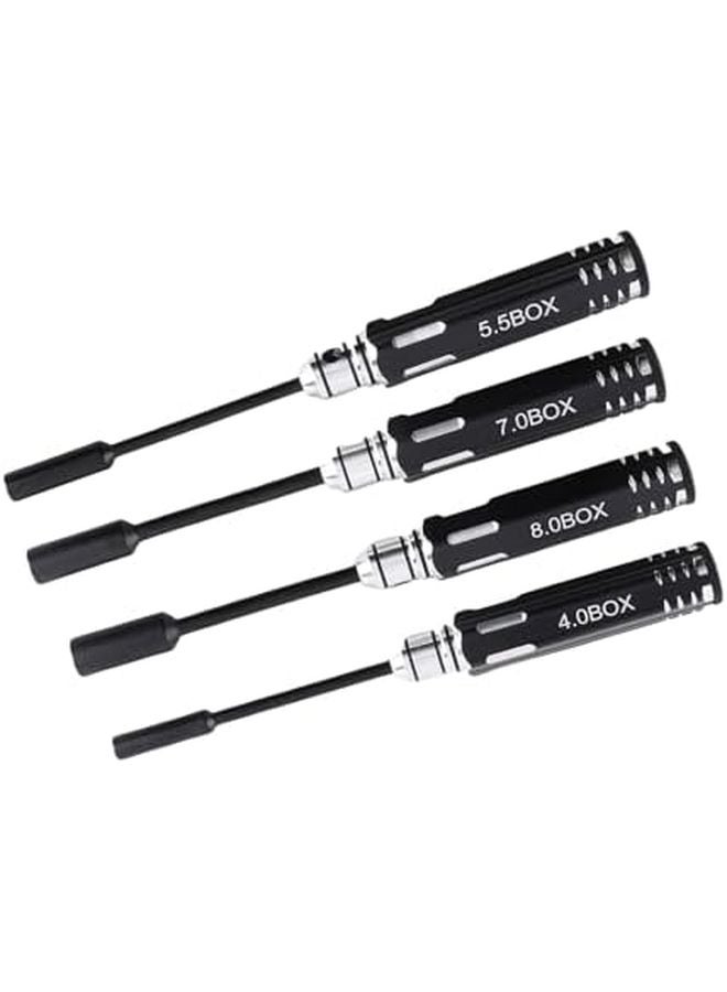 4 قطع مجموعة مفكات براغي مقاس 4 ملم، 5.5 ملم، 7 ملم، 8 ملم من الفولاذ عالي السرعة لسيارات التحكم عن بعد - Image 3