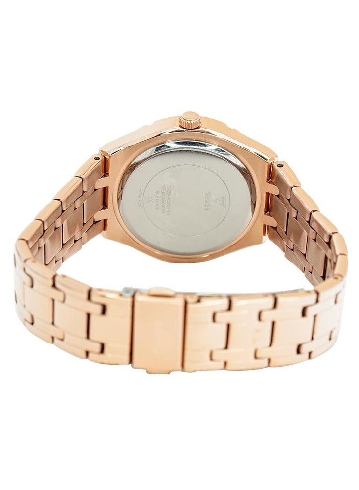 GUESS ساعة جيس كريستالين روز جولد للنساء GW0114L3 - Image 3