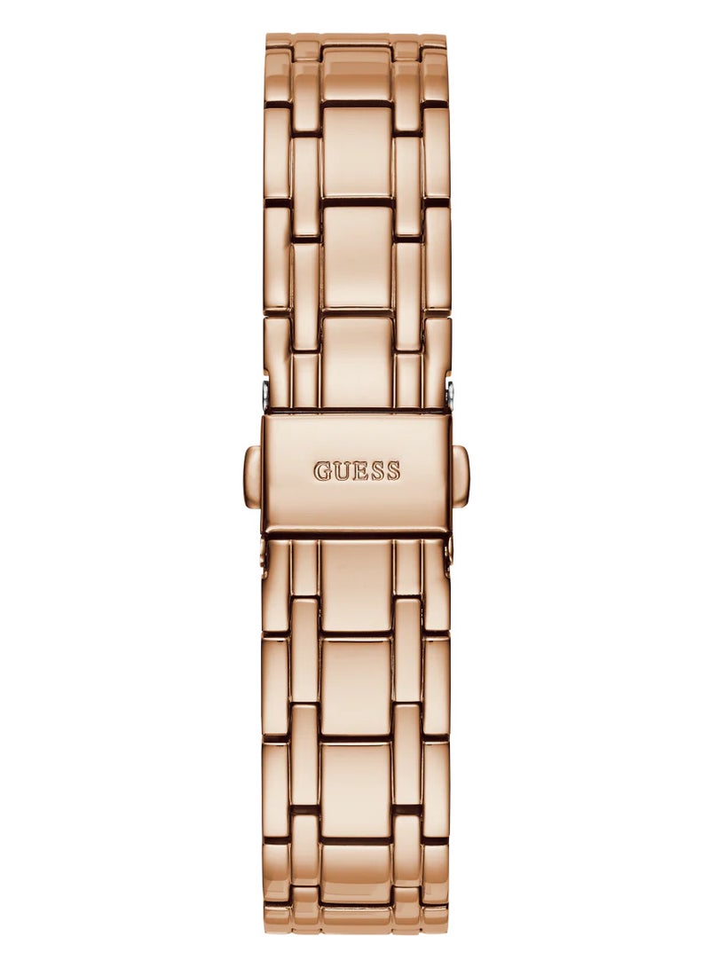 GUESS ساعة جيس كريستالين روز جولد للنساء GW0114L3 - Image 4