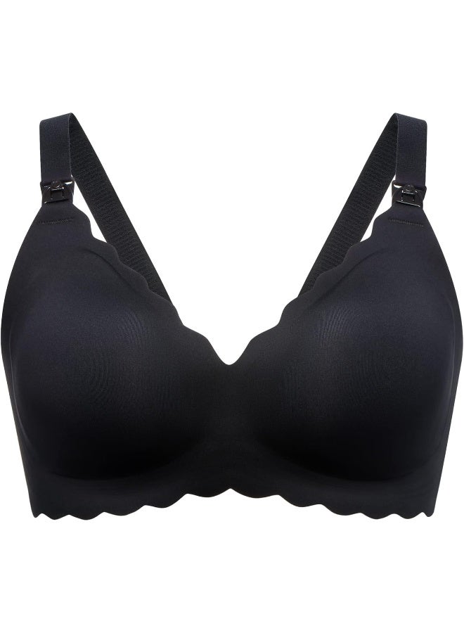 Momcozy Maternity & Nursing Bra - YN46 - Black - L  - Image 1