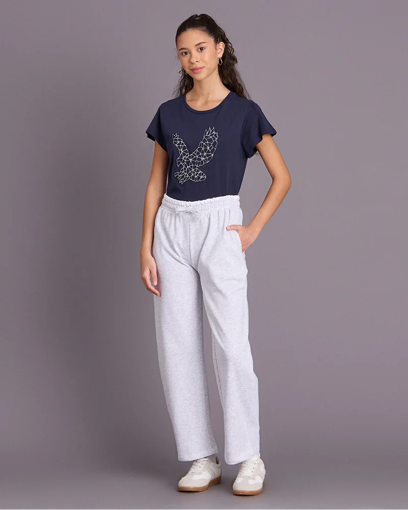 Redtag Senior Girls Grey mélange Active Pants