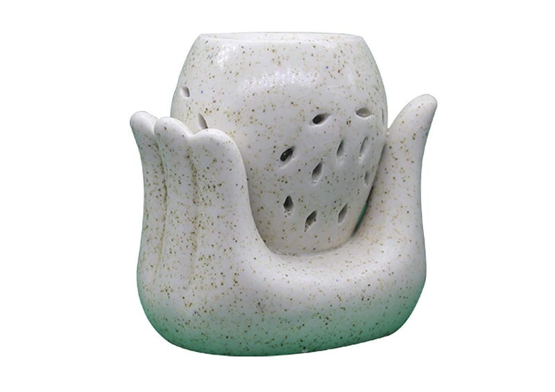 AMBLIC AMBLIC New Desgin Night Lamp Diffuser Air Freshner Oil Burner with Hand Shaped for Aromatherapy Home Fragrance Bathroom Office SPA Scented Oil Deorative Diffuser Lamp Random Color  - Image 2