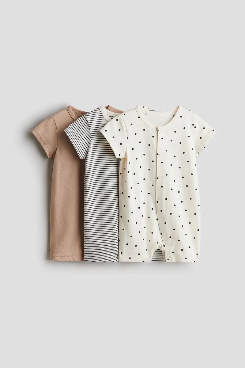 H&M 3-pack cotton pyjamas