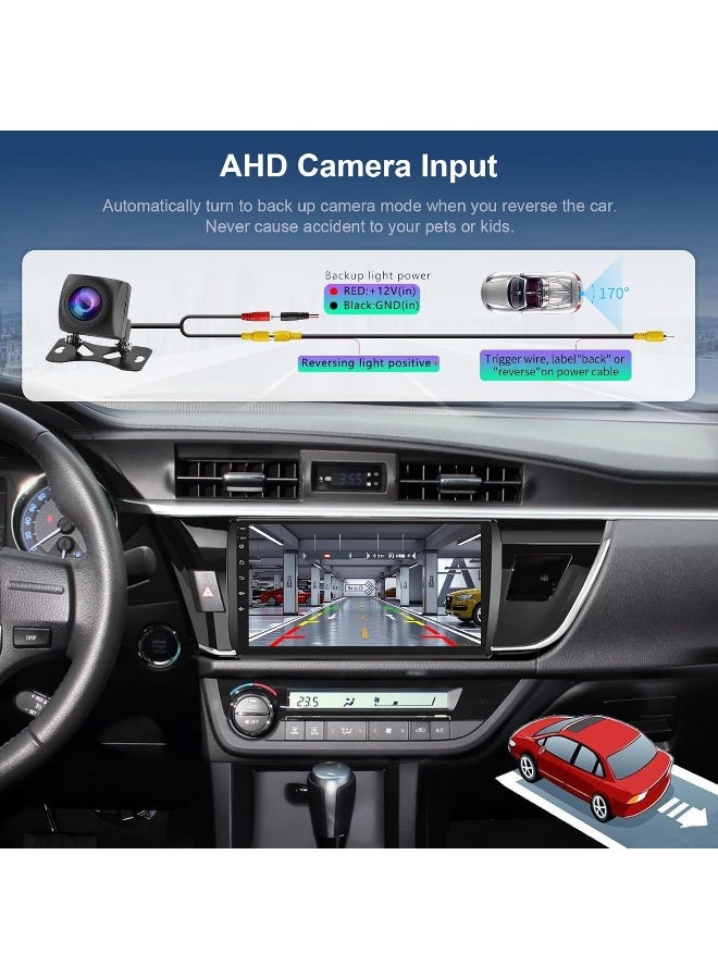 Android Car Stereo Screen For Toyota Corolla 2014-2016 With Apple Carplay Android Auto Wireless WiFi DSP Radio 4G Touchscreen AHD Camera Included Fast Interface