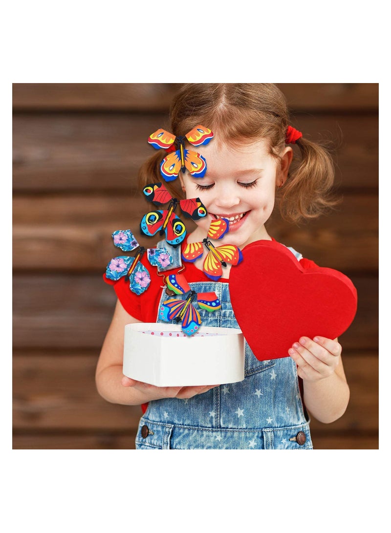 KASTWAVE Magic Fairy Flying Butterfly, Rubber Band Powered Wind up Butterfly Toy for Surprise Gift or Party Playing Outdoor Playing (15 Pcs) - Image 2