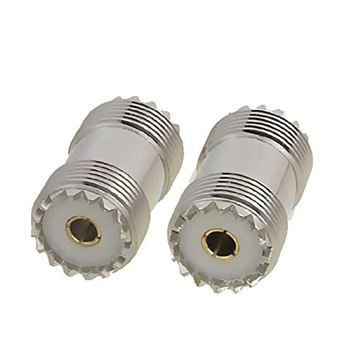 Maxmoral 2-Pack PL-259 Coax Cable Adapter - UHF Female to Female Connector Plug - Image 1
