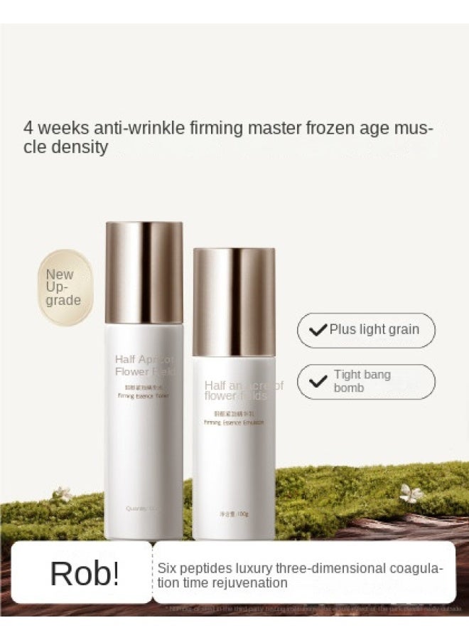 Lift & Firm Essence Water & Emulsion Set Available, Anti-wrinkle & Line-reduction Hydrating Skincare & Cosmetics With Hexapeptide - Image 1