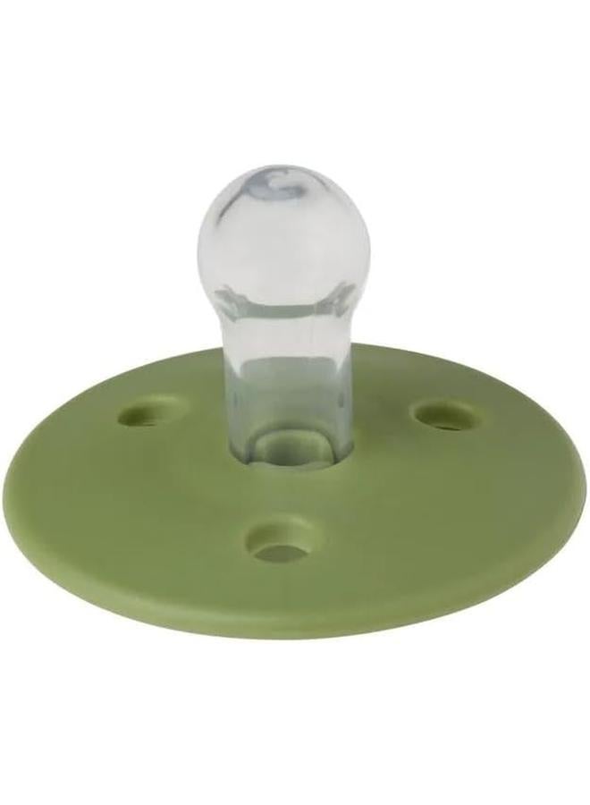 Mininor Round Pacifier Silicone 0M Grasshopper - Image 2