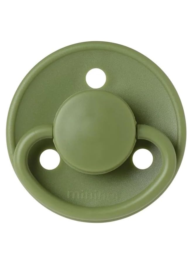 Mininor Round Pacifier Silicone 0M Grasshopper - Image 1