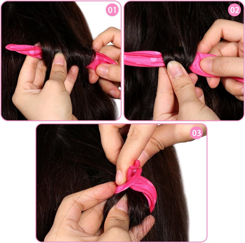 Bememo 40 Pieces Hair Rollers DIY Hair Styling Rollers Tools Soft Sleep Foam Pillow Hair Curler Rollers Sponge - Image 4