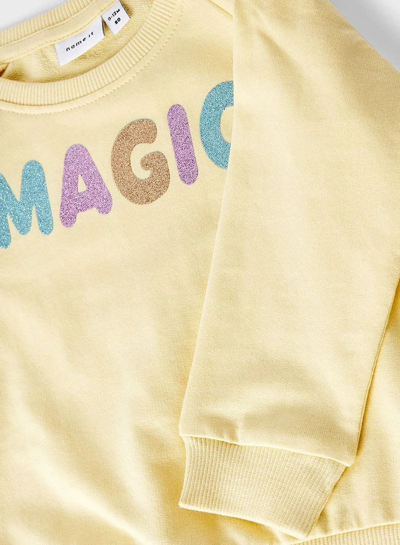 NAME IT Kids Text Print Sweatshirt