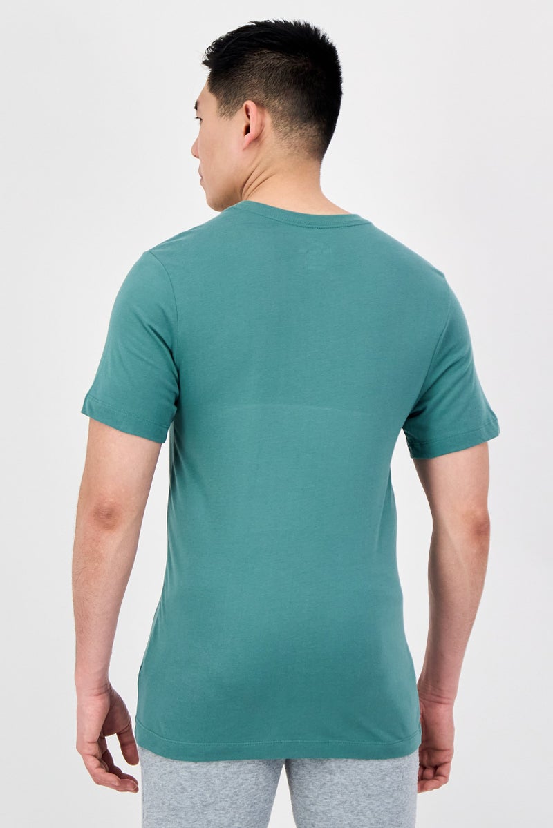 Nike Men Sportswear Fit Short Sleeve Running T-Shirt, Green - Image 3