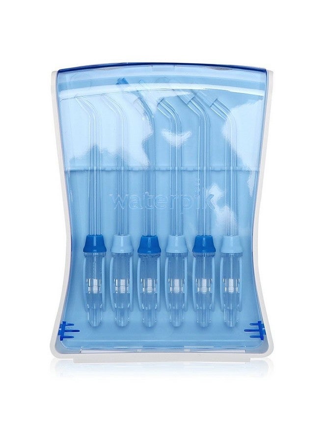واتربيك جهاز تنظيف الأسنان بالماء Waterpik، 6 رؤوس بديلة مع حافظة، مريحة وصحية ومتينة لسهولة التخزين والسفر، تتضمن رؤوس إعادة تعبئة دقيقة وتقويمية وباحثة عن اللويحة وفوهات. - Image 2