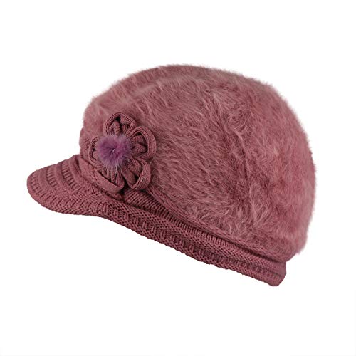 iSWEVEN Women's Wool Beanie Cap (ISW_NWC4058D_Taffy-Pink_Free Size) - Image 2