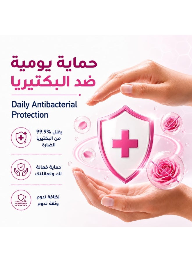 سنوفا صابون سائل معطر لليدين برائحة الورد المخملي 2.2 لتر +2* 330 مل - Image 3